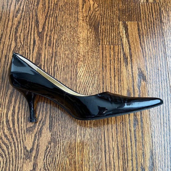 Nine West Patent Stiletto Heels - Black -  Sz 6 - Picture 2 of 16